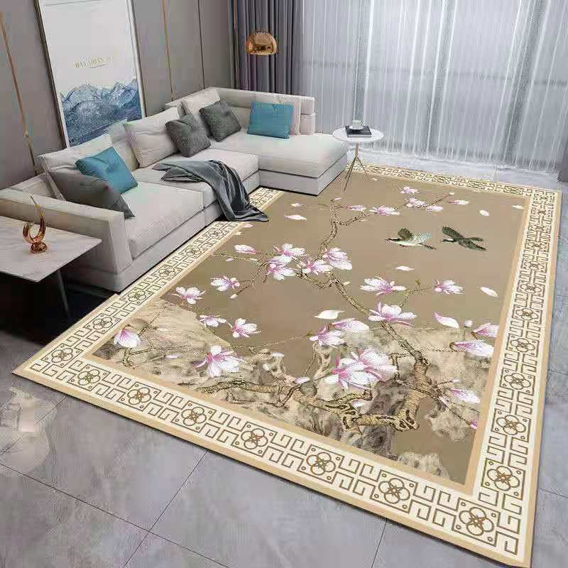 Роскошные большие коврики для гостиной, журнальные столики в китайском стиле, ковры для декора спальни, нескользящие моющиеся напольные коврики, коврик для входа