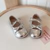 Girls Ballet Flats With Bow Detail 2026 Soft Sole PU Leather Low-Cut Shoes Kids Ages 4-12