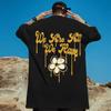 T-Shirt Ko3d Flower Pattern Casual T-Shir Fashion Hip Hop Short Sleeved Tees Loose Plus Size Clothing Daisy