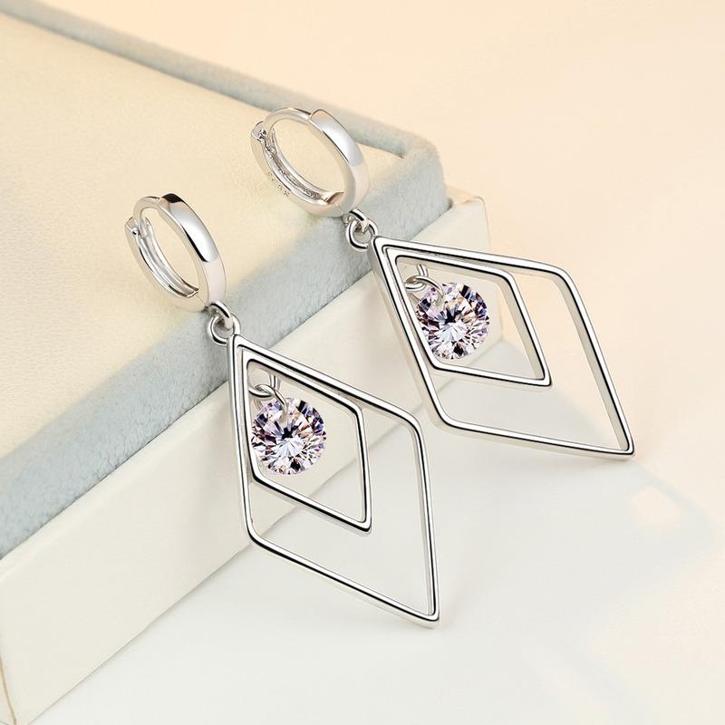 Lindon Copper Alloy Zircon Earrings Drop Earrings For Women Wedding Party Gifts