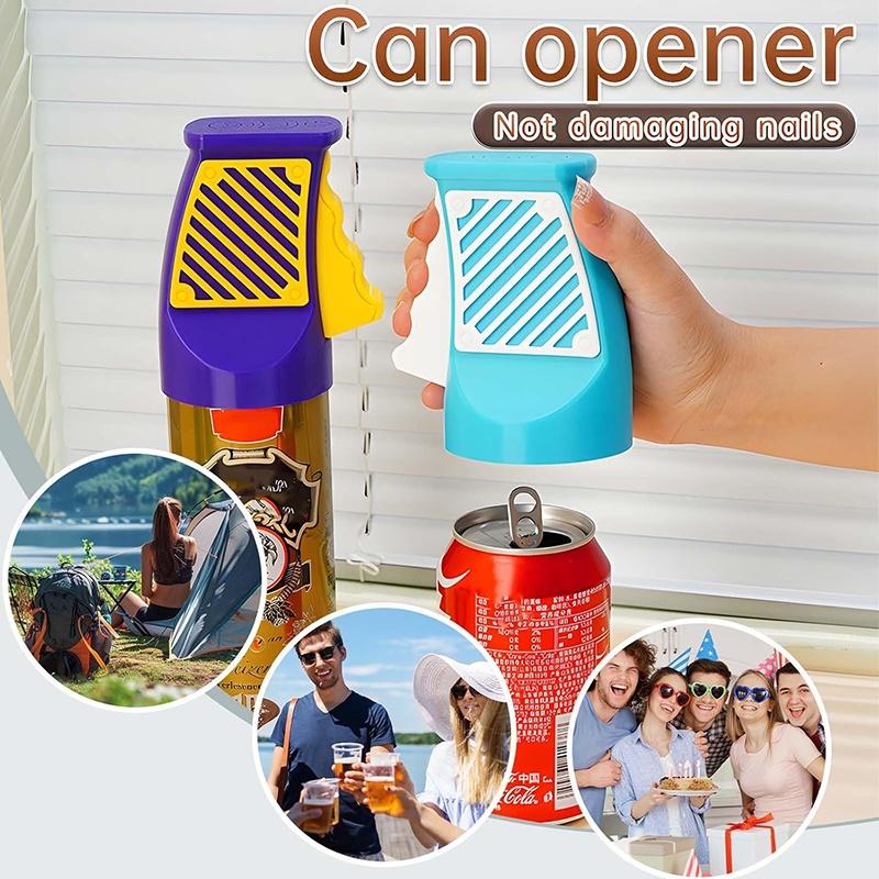 1Pieces Small Can Opener Wear Resist Portable Beverage Open Tool Ergonomics Beer Can Opener Outdoor Tableware