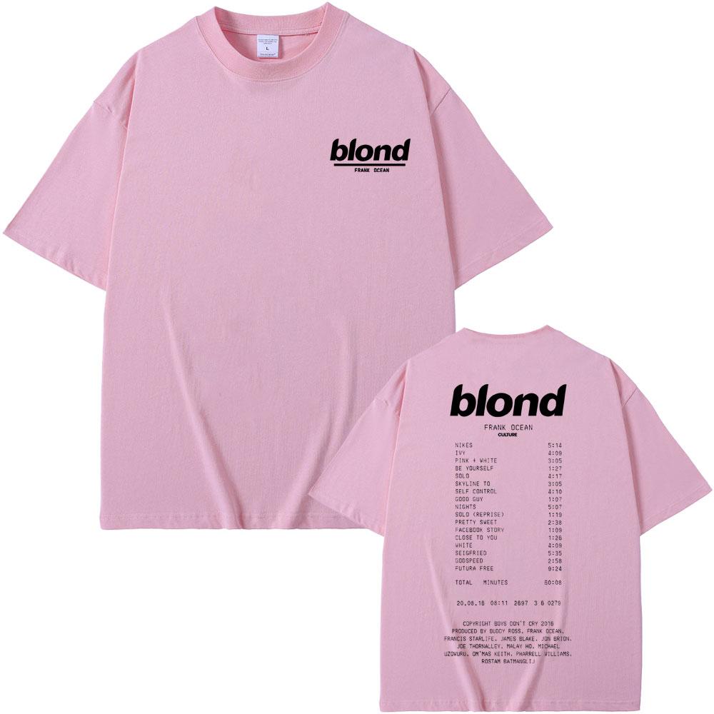 Футболки оверсайз с рэпером Фрэнком, графическая футболка с блондинкой, футболка в стиле хип-хоп с океаном, унисекс, модные футболки с коротким рукавом, мужская винтажная уличная одежда