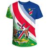 Namibia Flag T-shirt Men Summer Street 3D Printed Oversized T Shirt Casual Tops Short Sleeved Sports Round Neck Tee Shirts