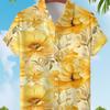 Мужская гавайская рубашка с 3D-печатью — летний повседневный стиль