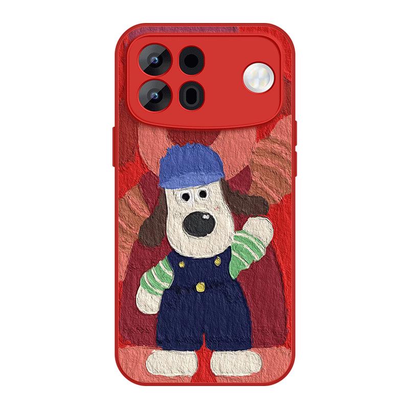 Мягкий защитный чехол Zhangmen Red Dog для OPPO A7 Pro Max