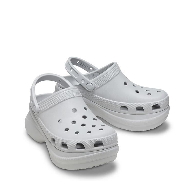 CROCS Women's Little Whale Clog Shoes 206302 Atmospheric Gray 1FT Size 35 (220mm)