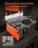 Band Saw, 229 mm, Woodworking Benchtop Bandsaw with 373W 1/2 HP Motor, 90 mm Max Cutting Height, 300 x 300 mm Cast Aluminum Table, 0-45° Tilting