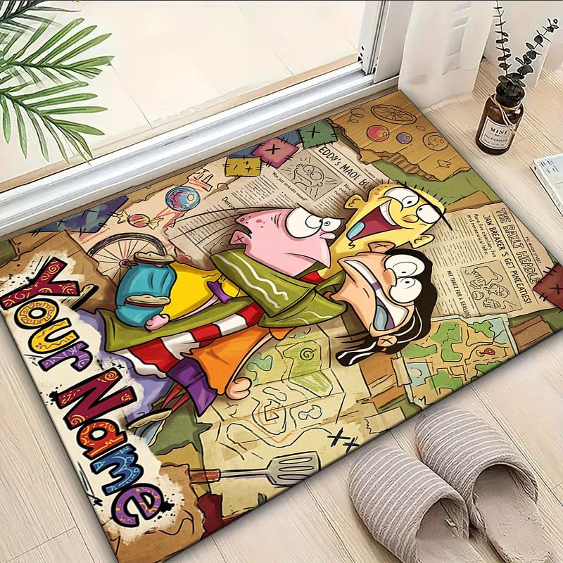 Custom Name Rug Ed Eddy Mystery Area Rug Suitable for Indoor And Outdoor,Carpets for Homes, Offices,Living Rooms,Home Decor,Christmas Gift