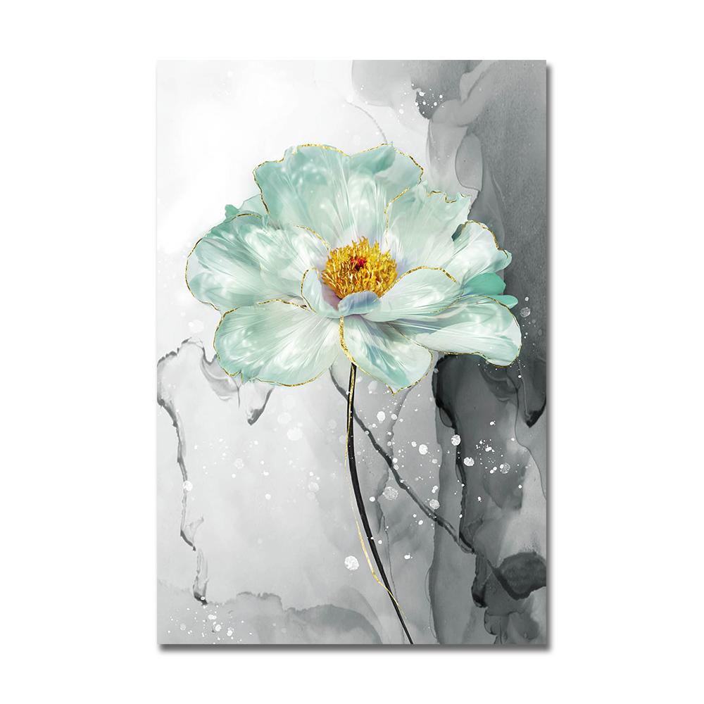 Скандинавские цветы, скандинавские постеры, декоративная живопись, абстрактные принты на холсте Cuadros, настенные художественные картины для гостиной, без рамки