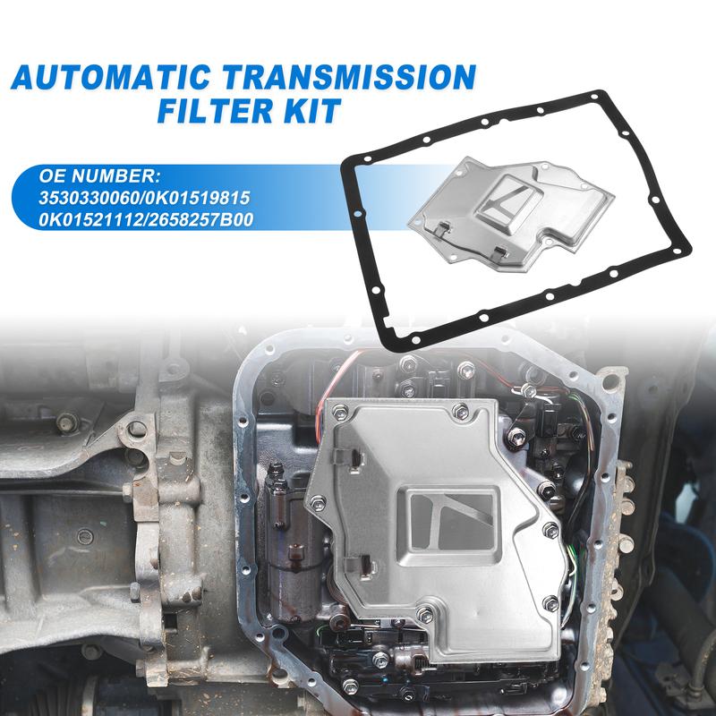 UXCELL A43DE Car Transmission Filter Oil Pan Gasket Kit Fit for Chevrolet No.3530330060