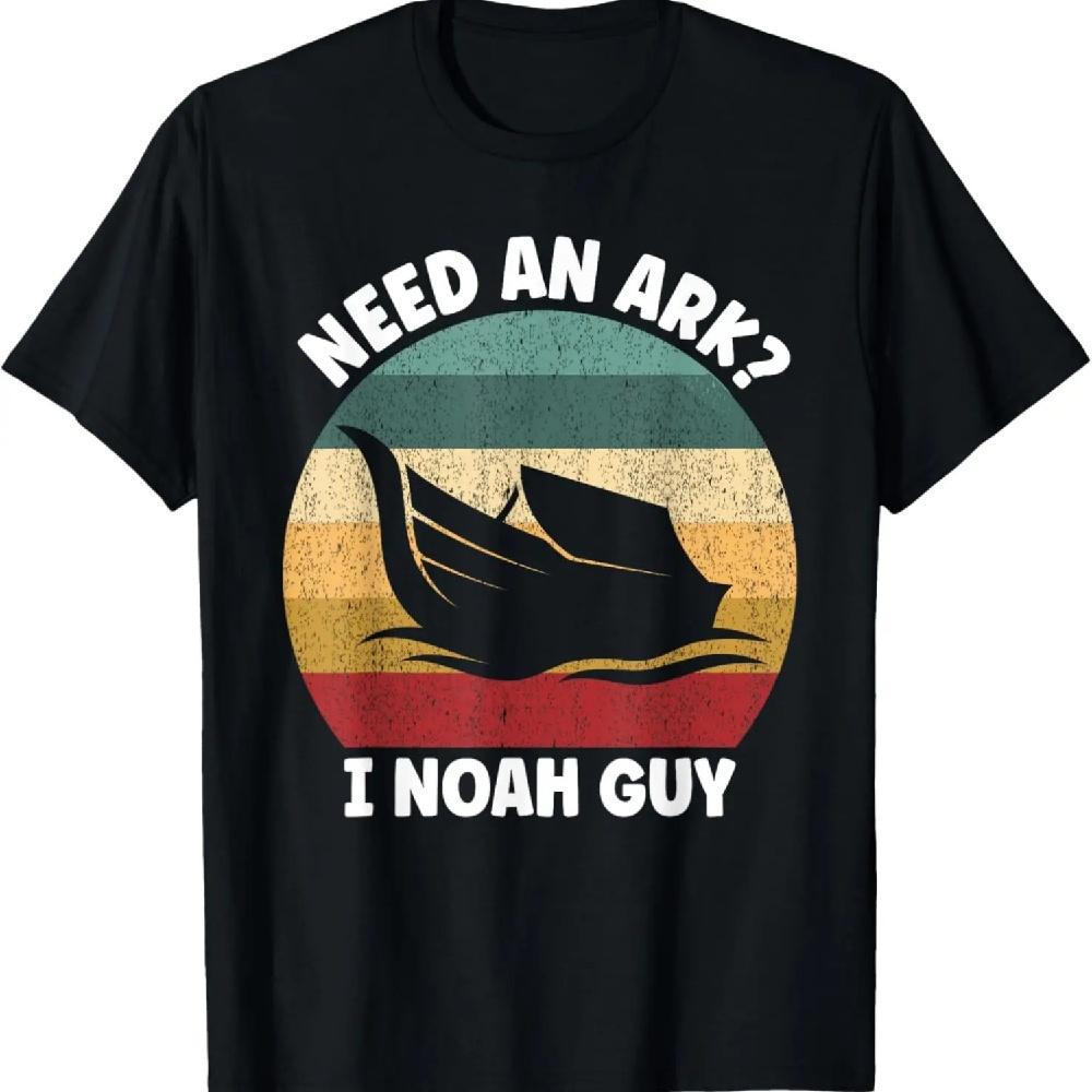 Винтажная футболка Need An Ark_ I Noah Guy Christian Pun Funny Retro