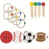 Ring Toss Games for Kids with Wooden Ball Score Target Outdoor Yard Game for Adults Family Backyard Lawn Games Gift for Kids