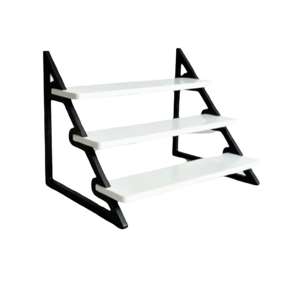 3D Printing Cosmetic Perfume Storage Rack 3 Tier Seasoning Organizer Doll Model Shelf Collectibles
