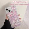 Zhitai Cute Cartoon Card Holder Case for iPhone X/XS, 6/7/8, 14/15/16, Pro Versions.