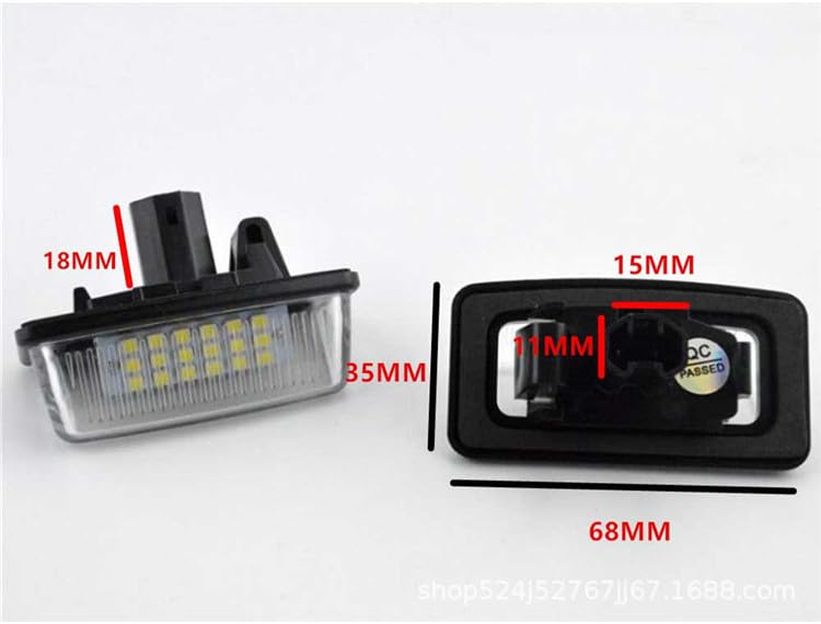 Светодиодная подсветка номерного знака 80 серии Noah/Voxy/Esquire гибридная совместимая с NHP10 Aqua/AVV50 Camry/AZK10SAI Sai поздний комплект из 2 шт.