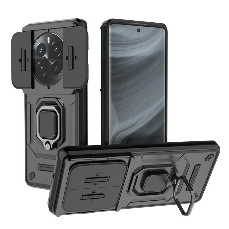 Противоударный защитный чехол-держатель для телефона OPPO Realme 12 Pro Realme12 Plus 5G Slide Lens Protective Cover для Realme 12 Pro+