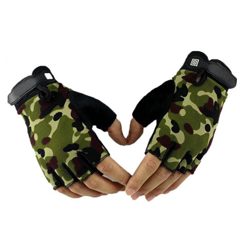 Special Forces Outdoor Training Mountaineering Anti Slip Fitness Sports Military Fan Fighting Half Finger Tactical Gloves Men Add Fleece