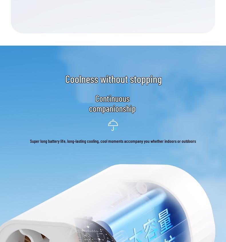 High-Speed Digital Display Clip Fan with Semiconductor Cooling and 100-Speed Settings