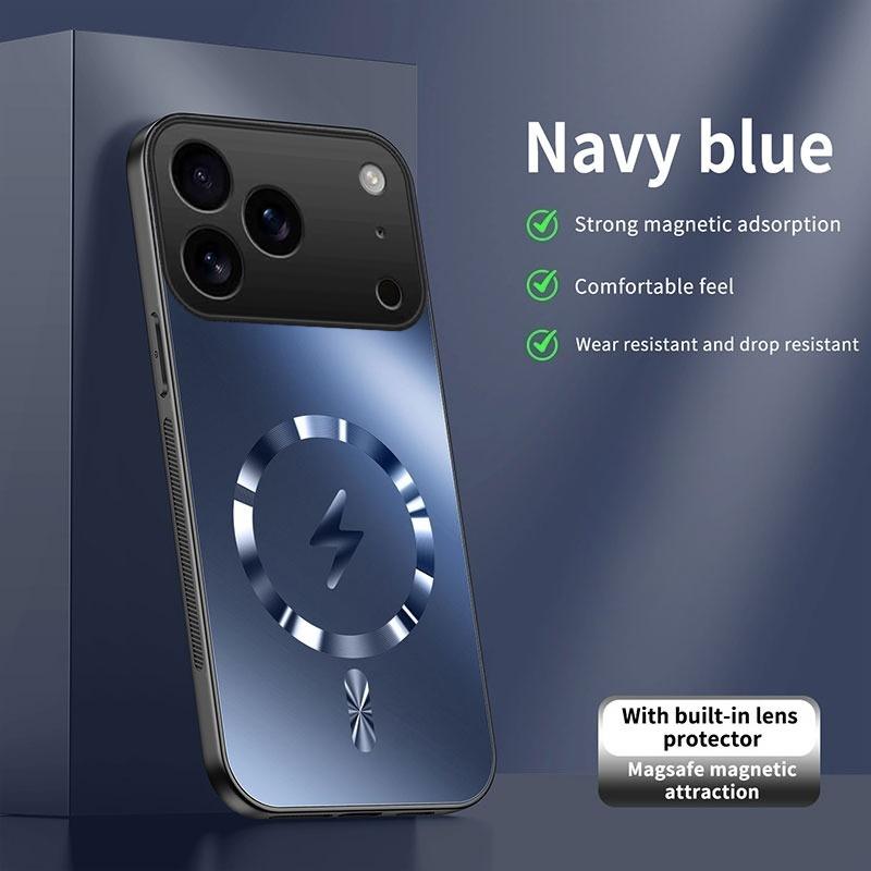 Для iPhone 18 Pro / 18 Pro Max Чехол Интегрированное магнитное светопоглощение Модная матовая поверхность, как лед, Ударопоглощающая коробка