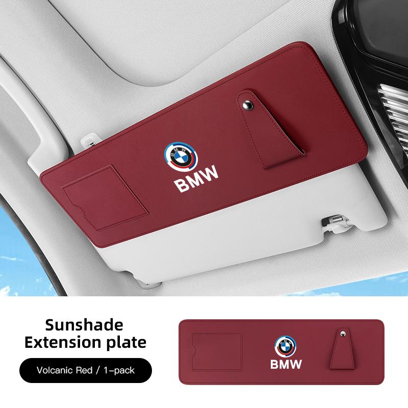 CXVA5 Car Decal Car Sun Visor Extension Panel For BMW F30 E90 F20 E46 E60 E70 E39 Anti-glare UV Sun Shield Card Holder Glasses Holder