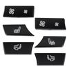 Car Set 12 Button Key Caps A/C Heater Switch Repair Kit For BMW 535i 528i 740i
