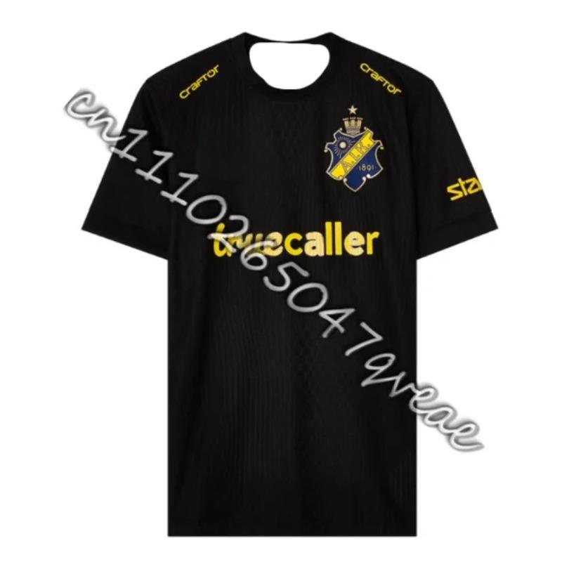 T-shirt for Men Summer Sweden Football Short Sleeve T-shirt 3D Print AIK Fotboll Jersey Kit 25-26 Home Jersey Kit