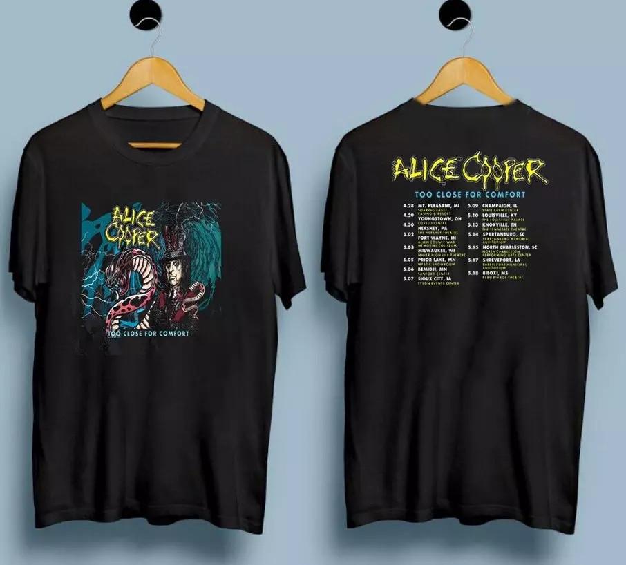 Унисекс футболка Alice Cooper-Too Close for Comfort 2023 Tour