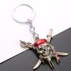 Популярные автомобильные брелки «Пираты Карибского моря» Капитан Джек Воробей Маска с черепом Изысканный кулон-ключ