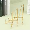 Golden Iron Craft Holder Home Decor Accessories Plate Bracket Painting Rack Medal Display Stand