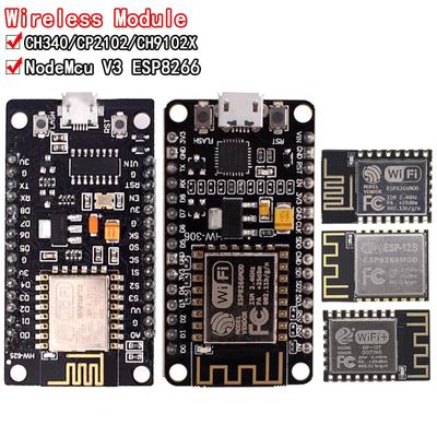 Беспроводной модуль CH340/CP2102/CH9102X NodeMcu V3 V2 Lua WIFI Плата разработки Интернета вещей на базе ESP8266 ESP-12E