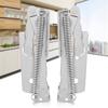 2 Pieces Silver Spring Hinges Heavy Duty Sofa Hinge Lifters Folding Lifting Bracket  Toy Chest