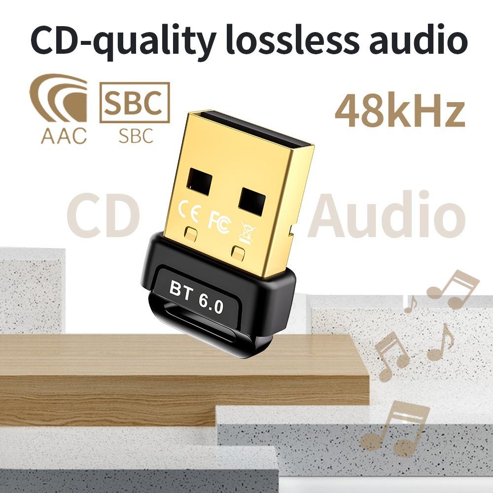 USB Bluetooth 6.0 Адаптер Аудио USB Приемник Передатчик Для ПК Ноутбука Беспроводной USB Адаптер для Клавиатуры/Мыши/Наушников/Динамика