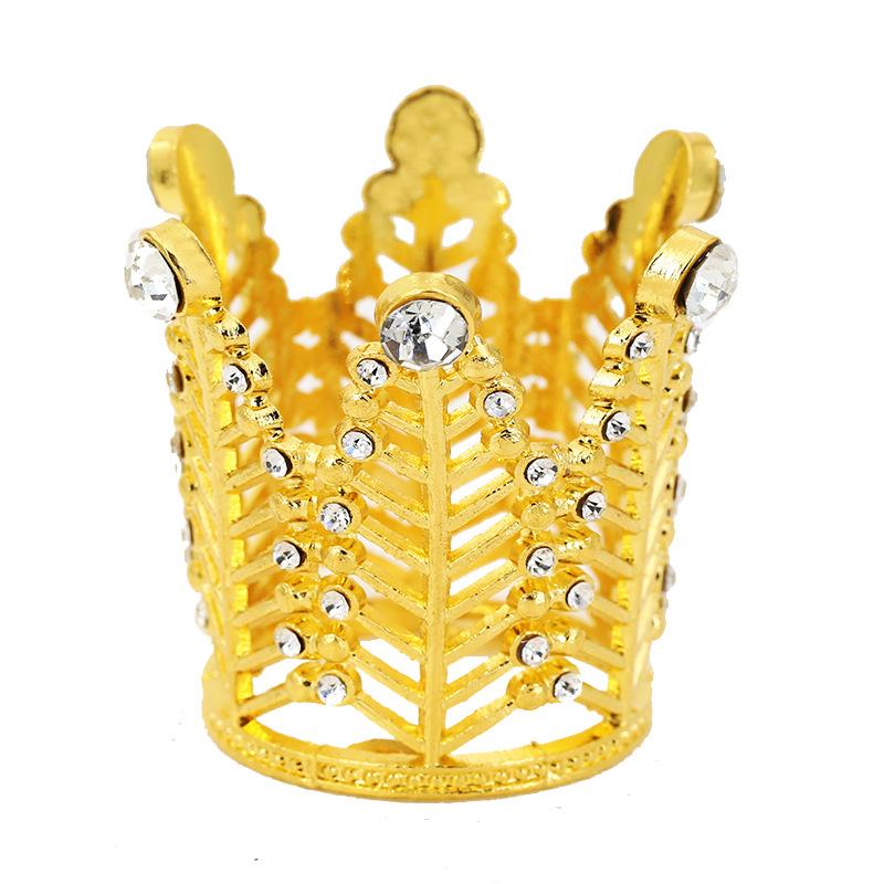 Украшение торта на день рождения, корона, цветы, аксессуары для украшения, мини-листья, детская корона