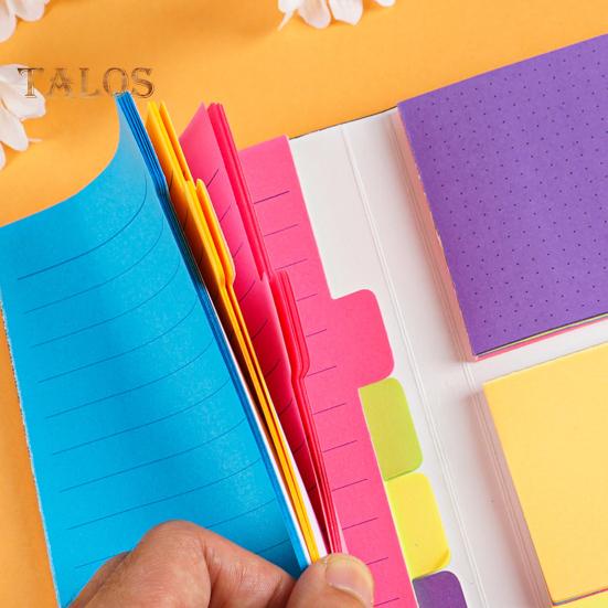 Scratch Pad Shell Vibrant Color Sticky Notes Water-Based Adhesive Reusable Bright Color Memo Pad Office Supplies