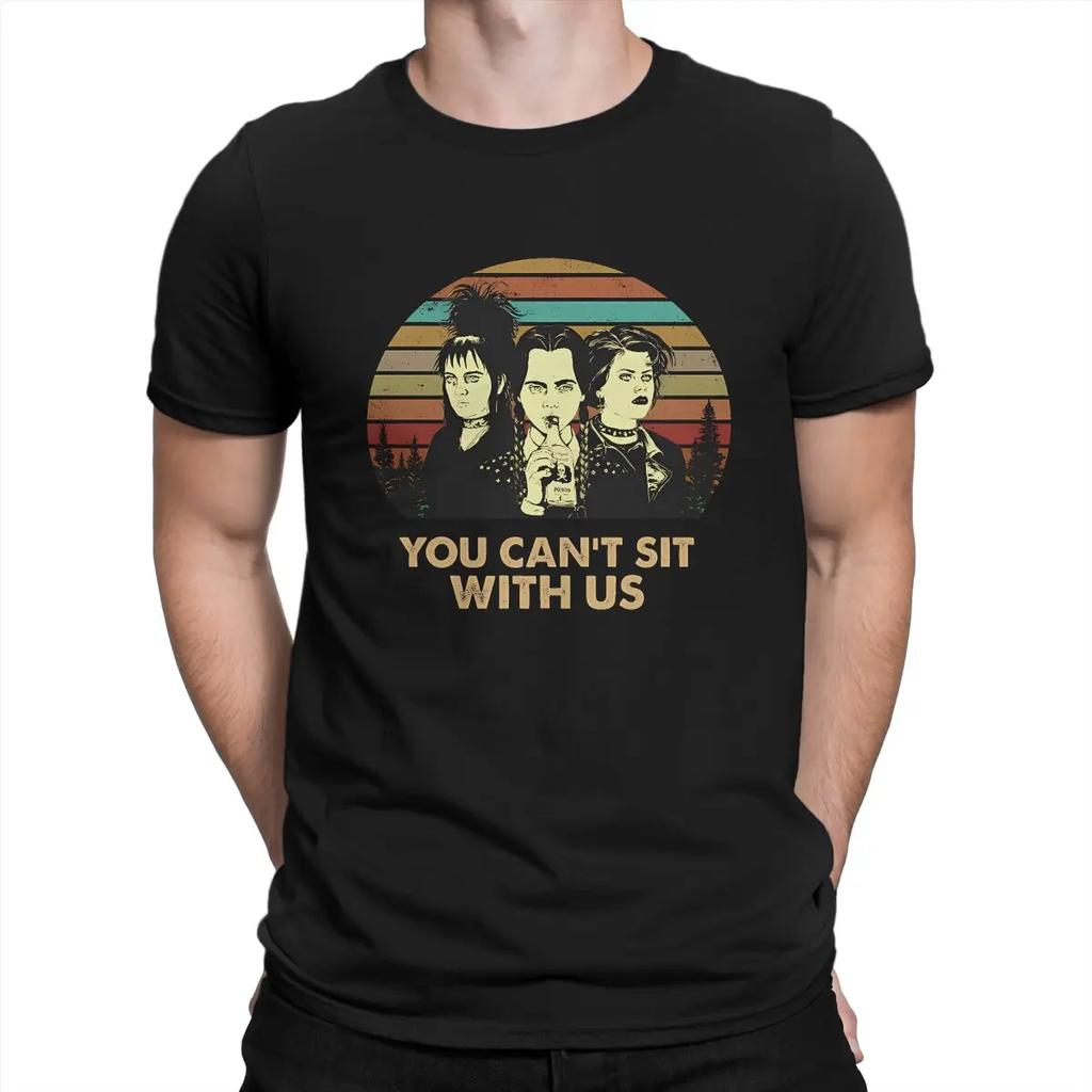Leisure You Can't Sit With Us T-Shirts for Crew Neck Cotton T Shirt T-The Addams Family Short Sleeve Tee Shirt Original Unisex