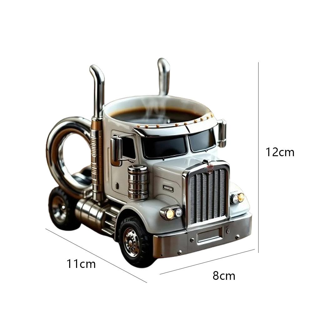 Durable Coffee Cup 11 Ounces Semi-Truck Coffee Mugs Decorations Truck Coffee Mug For Men