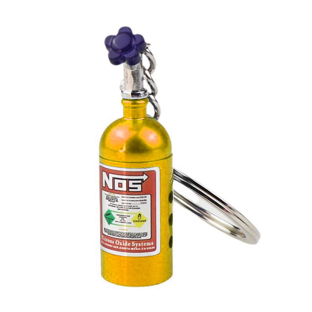 Креативный брелок в виде бутылки NOS Nitro с ароматизированным бальзамом-наполнителем, аксессуар для автомобиля для автолюбителей и тех, кто ведет модный образ жизни