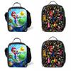 Super Mario Christmas Gift Lunch Bag For Kids With Smooth Zippers And Handle