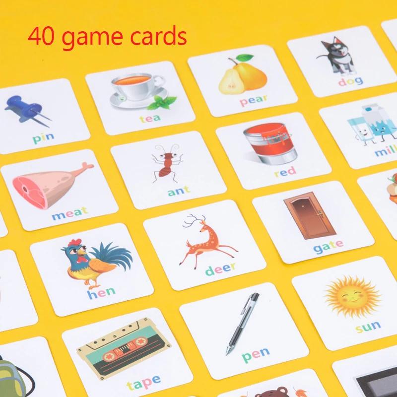 Children's Wooden Montessori Letters Block Cognitive Pairing Puzzle Learning Word Matching Puzzle Education Toys Battle Game