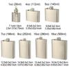 High Quality Stainless Steel Hip Flask Portable Leakproof Liquor Flask Convenient Container Whisky Flagon Outdoor