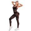 Tie Dye Yoga Jumpsuit Seamless Long Fitness Suit Hollowed Out Beautiful Back Tight Jumpsuit Yoga Suit For Women