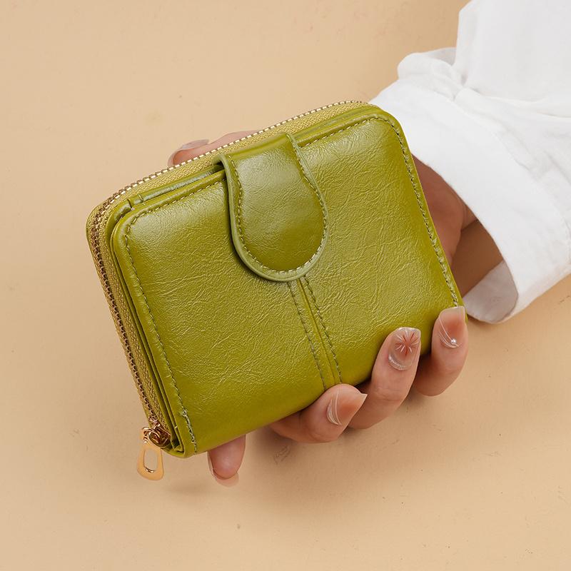 Женский компактный кошелек, винтажный стиль, кошелек для монет с застежкой-кнопкой, маленький женский кошелек для денег