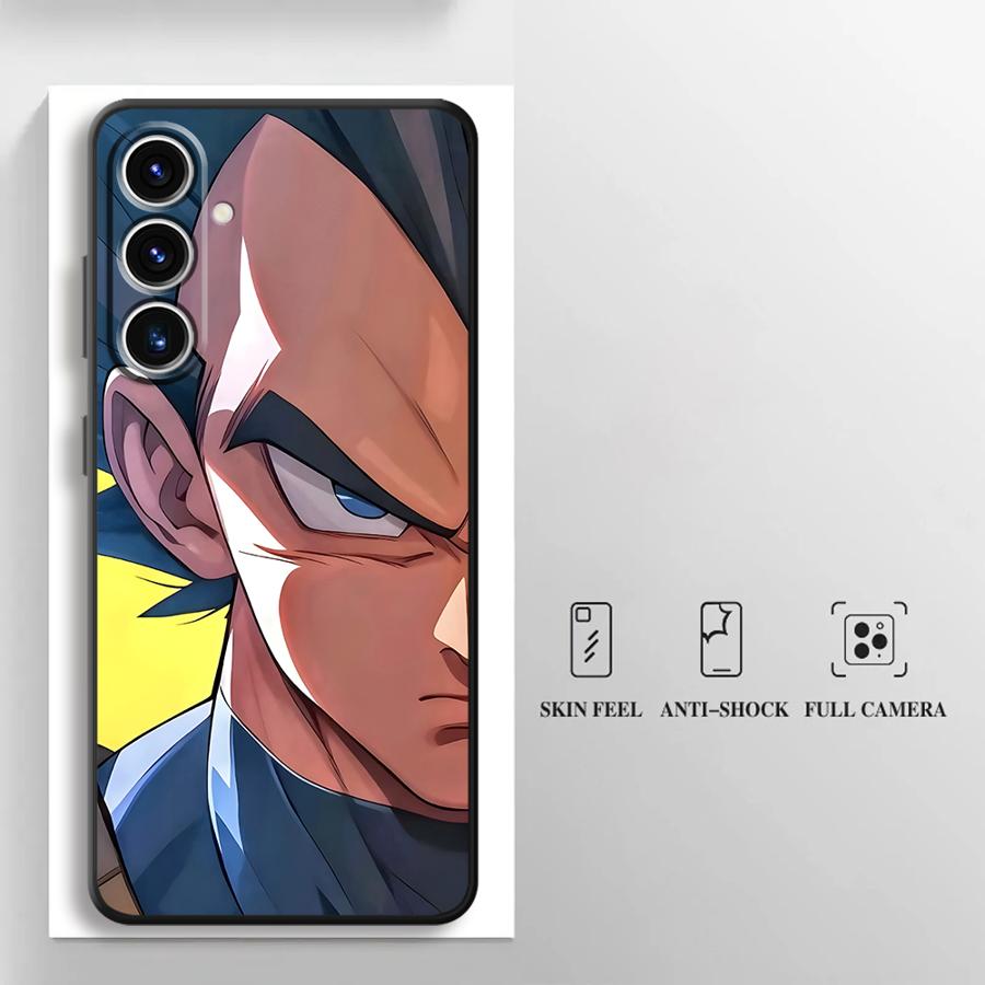 Dragon Ball Vegeta Art Case for Samsung Galaxy A32 A22 A52 A24 A55 A25 A71 A26 A72 A36 A41 A35 A51 A73 A23 A53 Black Soft Phone