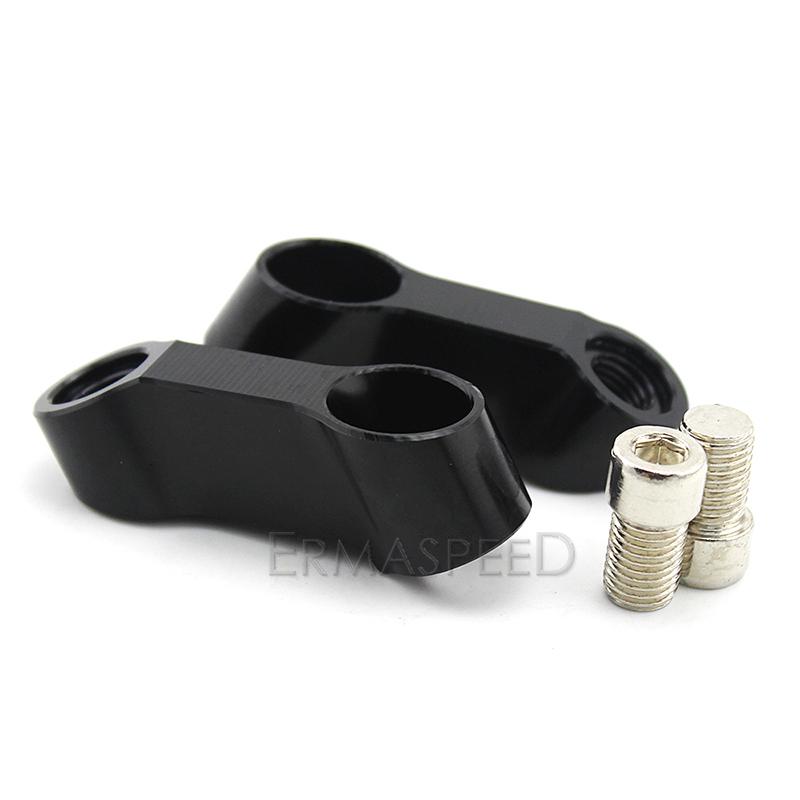 Алюминиевое зеркало заднего вида с ЧПУ для мотоцикла, удлинители, крепление на руль, зеркало, 10 мм, удлинительный адаптер для уличного мотоцикла