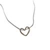 Modern Heart Pendant Necklace Stylish Chain Necklace Hollow Heart Neck Jewelry Suitable for Fashion Enthusiasts Present