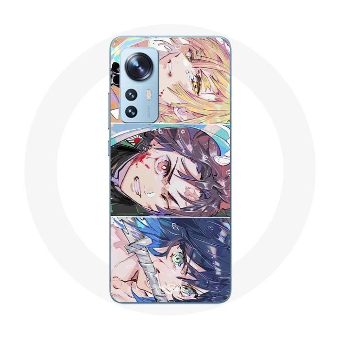 Coque pour Xiaomi Mi 12 / 12X Tanjiro Inosuke et Zenitsu Demon Slayer Kimetsu no Yaiba Manga