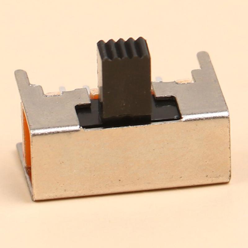 Тумблер Sk23D05G6, 10 шт., двухрядный, 3-ступенчатый, 8-контактный, горизонтальный скользящий переключатель
