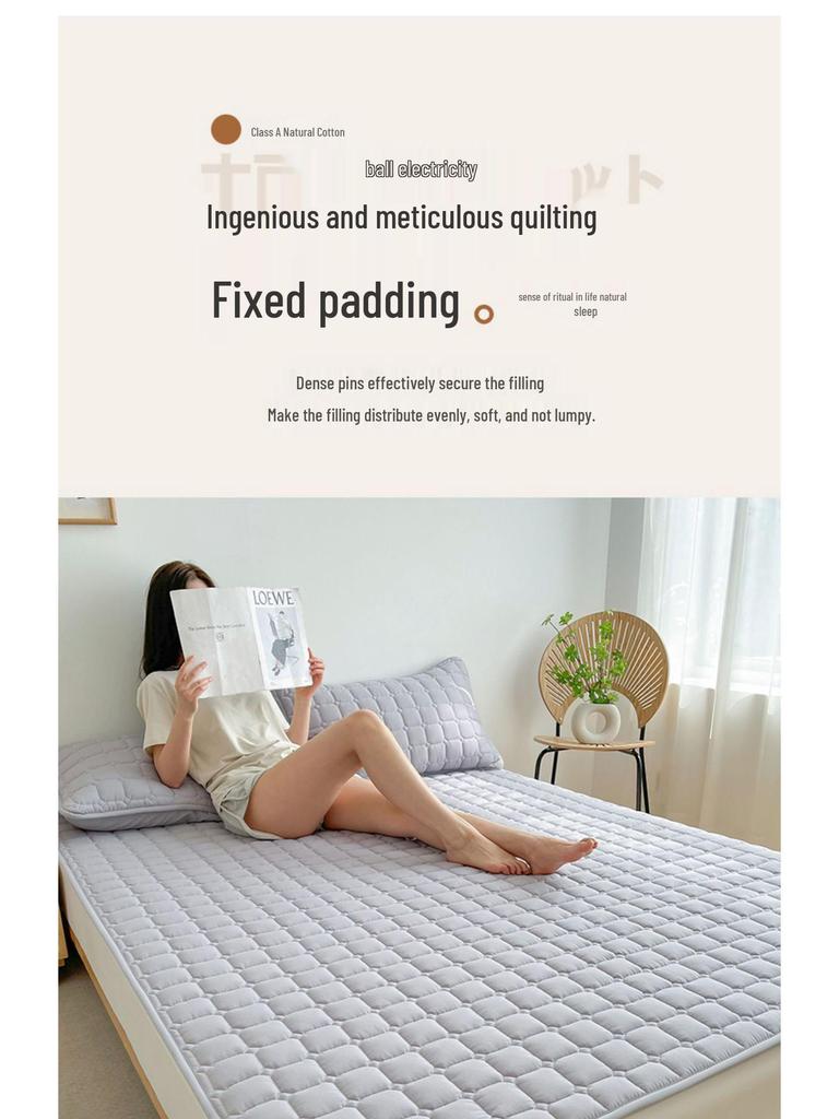 Стеганый наматрасник - Летний топпер для дома, спальни, отеля и односпальных кроватей для студентов