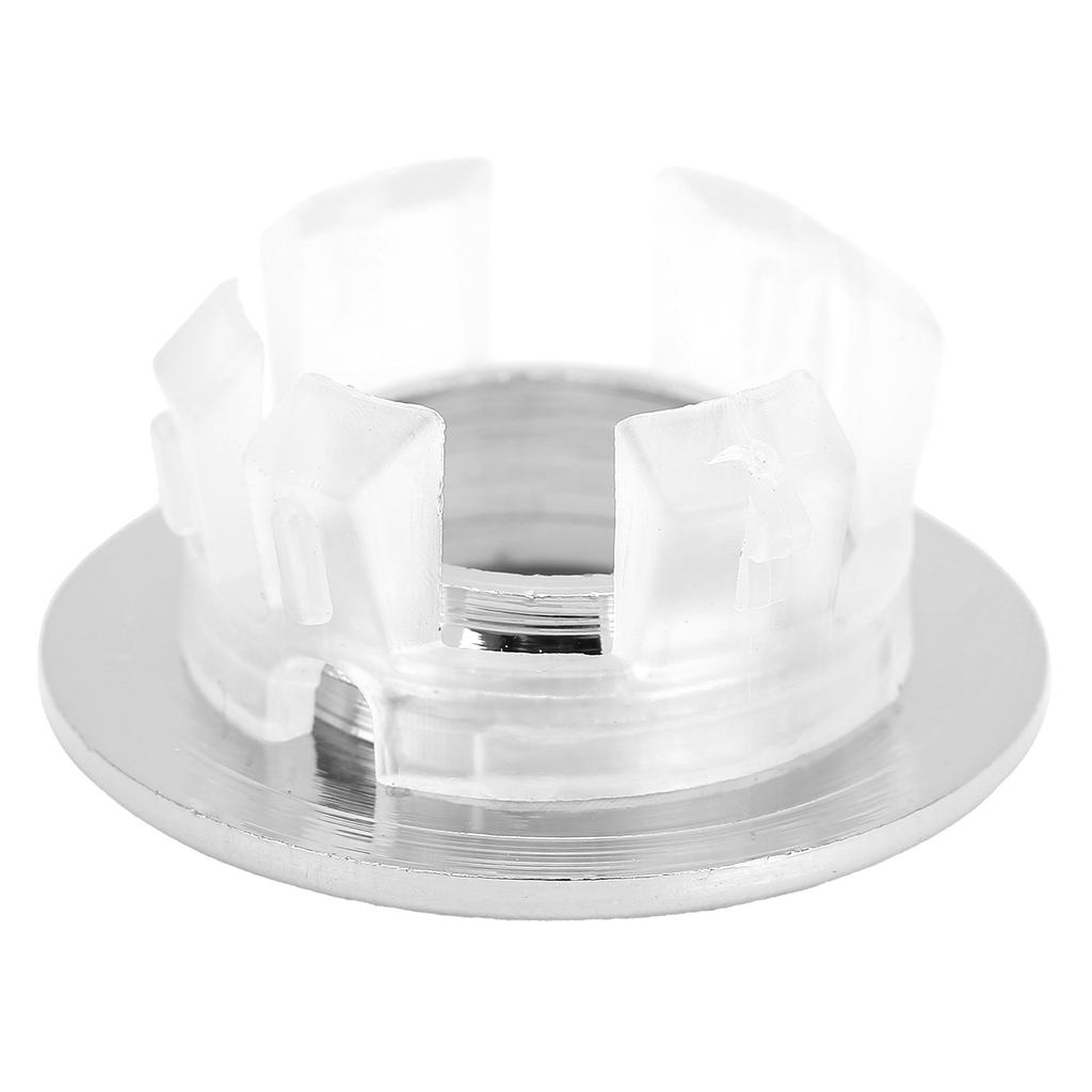 Крышка перелива для раковины в ванной, кухонной раковины, декоративная, запасное отверстие для ванной, серебристая