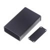 Aluminum Pcb Instrument Box Enclosure Electronic Project Case Panels Screws Diy Built-In Grooves Black 80X50X20Mm